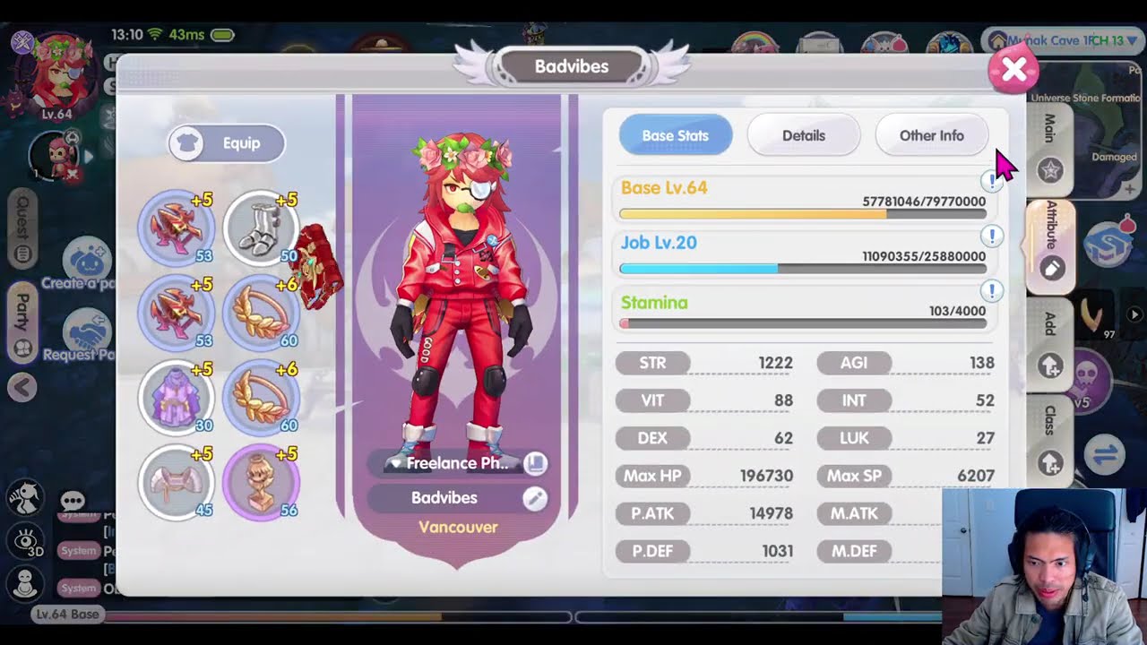 1.2k STR sonic blow sinx build lv 64 | ROX Global