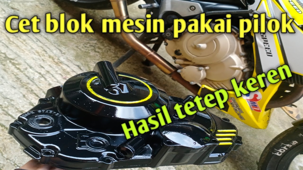 Cet blok mesin pakai pilok #modifikasisatriafu150 #satriafuindonesia #satriafu