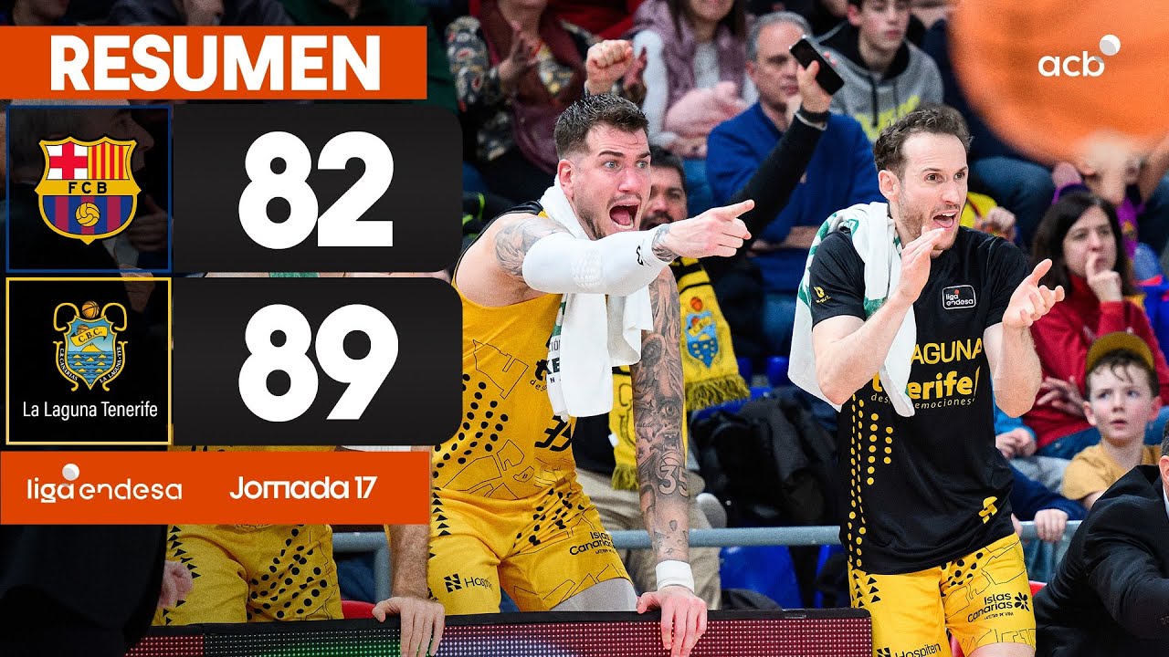 Barça - La Laguna Tenerife (82-89) RESUMEN | Liga Endesa 2025-26