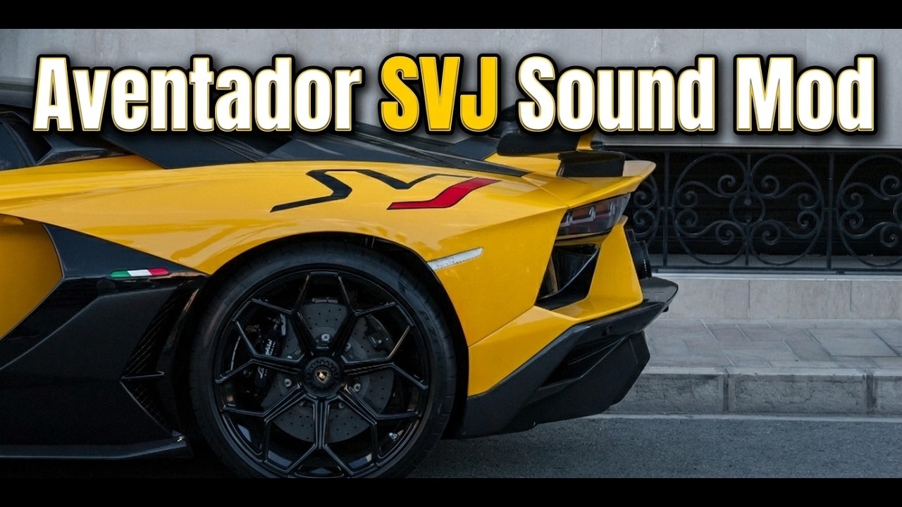 Best sounding Aventador SVJ in GTA 5? GTA 5 SVJ sound mod