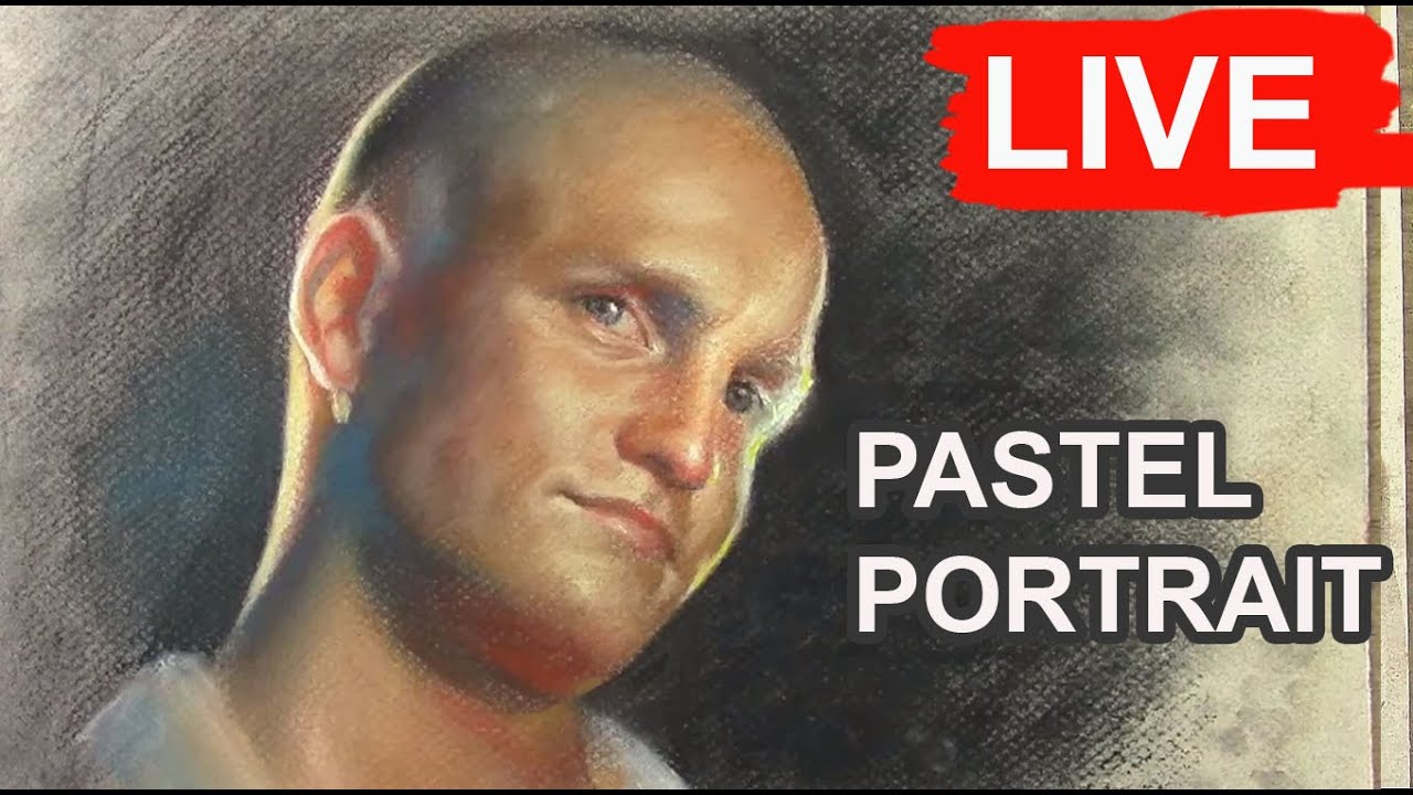Live Pastel Portrait - Woody Harrelson