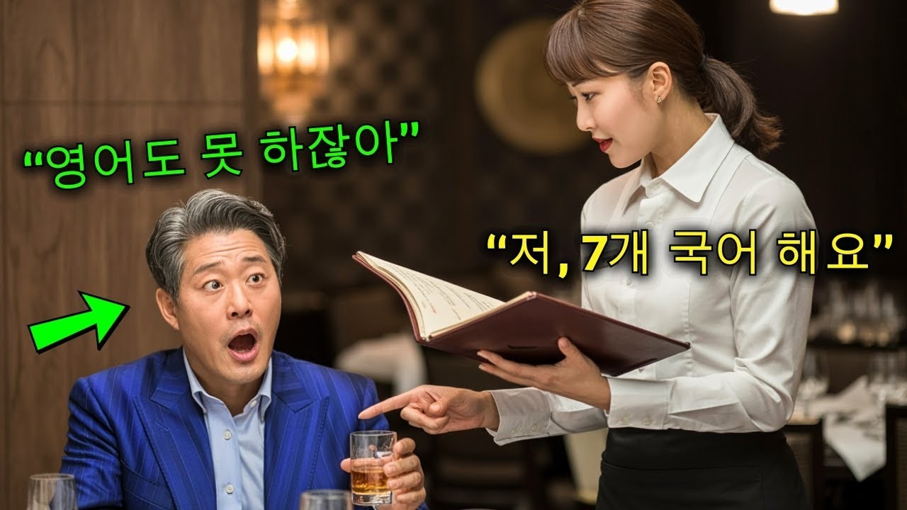 “영어도 못 하잖아!” 재벌이 웨이트리스를 비웃으며 말했다  하지만 그녀는 7개 국어로 대답해 그의 말문을 막아버렸다