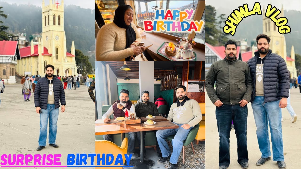 SURPRISE BIRTHDAY CELEBRATION |SHIMLA VLOG |SHIMLA MALL ROAD STREET FOOD @Honeygillvlogs64