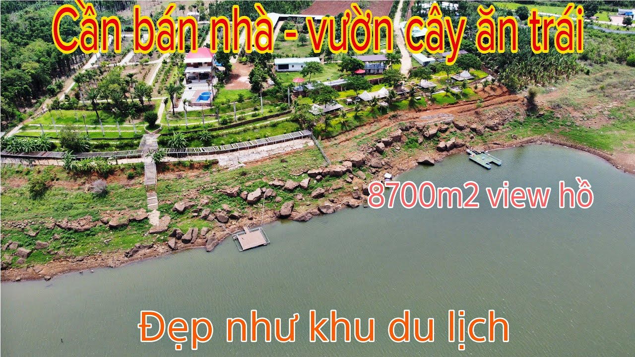 định cư nước ngoài cần bán nhà vườn - cây ăn trái - view hồ đẹp - đang kinh doanh tốt camping cafe