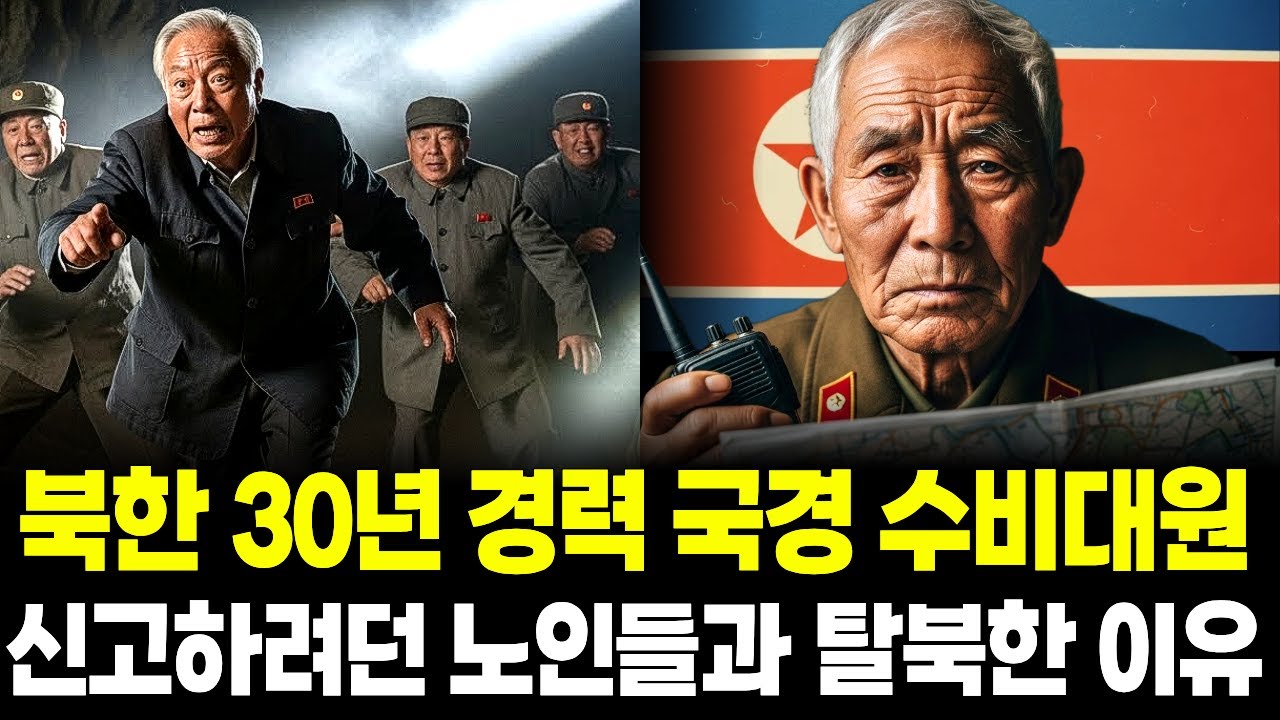 북한 30년 경력 국경 수비대원,신고하려던 노인들과 탈북한 이유