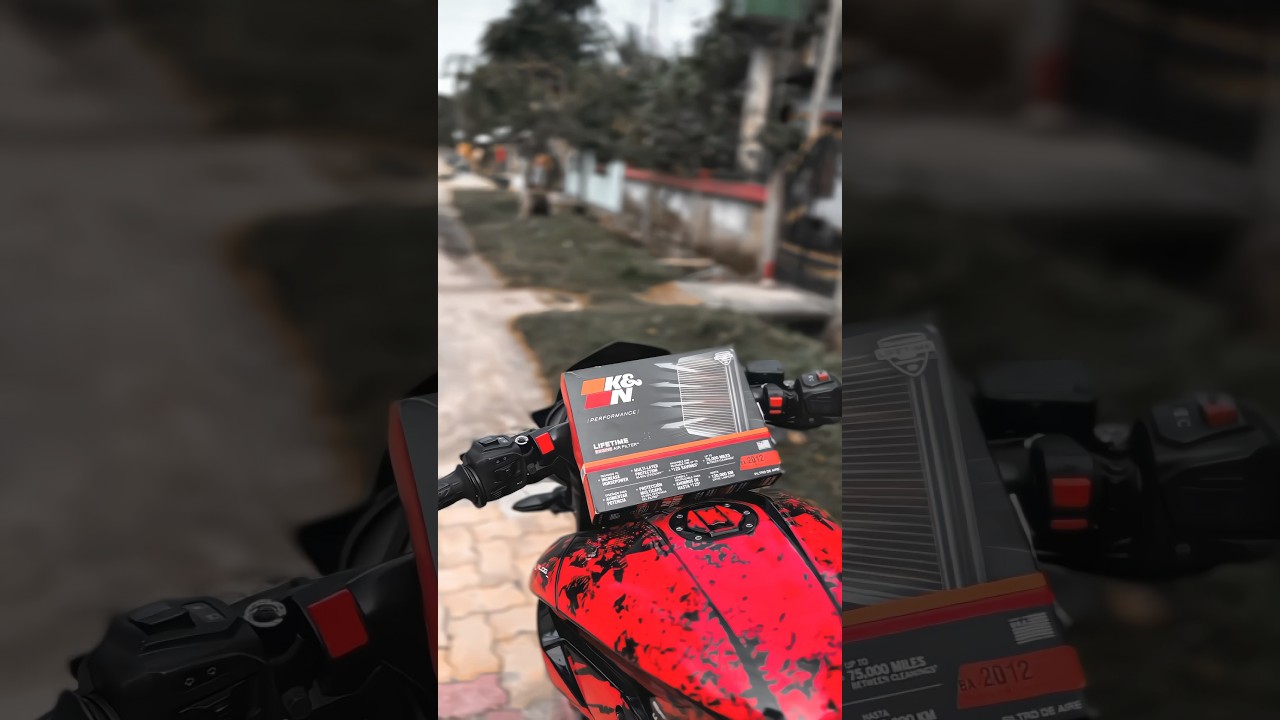 K&N Air Filter Performance Upgrade Pulsar Ns 200 Ns200 Modified #airfilterchange #performanceupgrade
