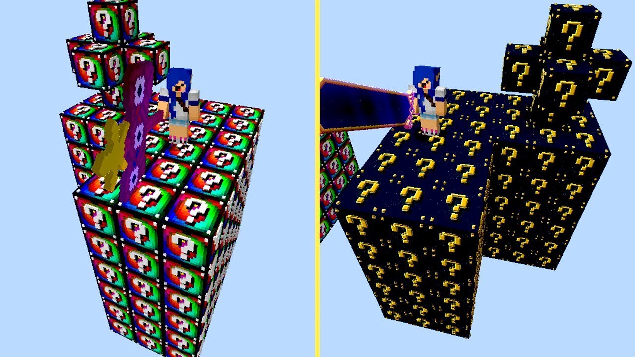 MELHORES ILHAS l LUCKY BLOCK ASTRAL vs LUCKY BLOCK ESPIRAL (MINECRAFT)