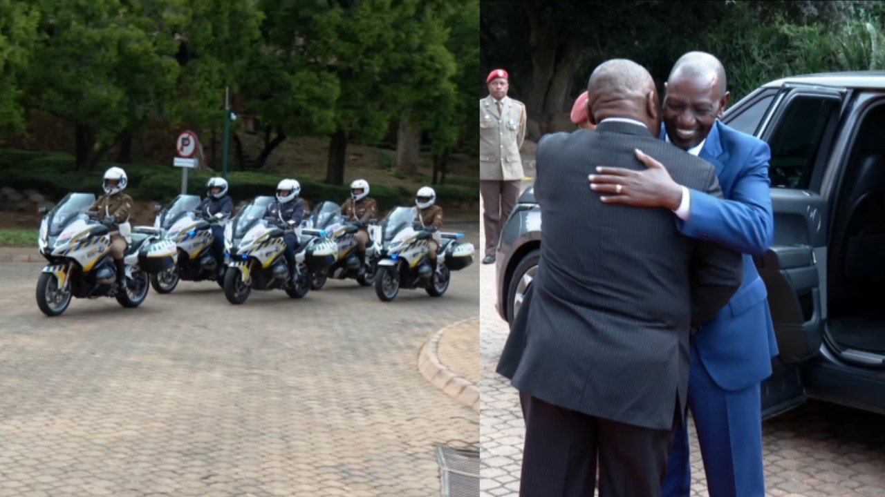 President Ruto lands in South Africa! See how he was received at the Union Buildings in Pretoria