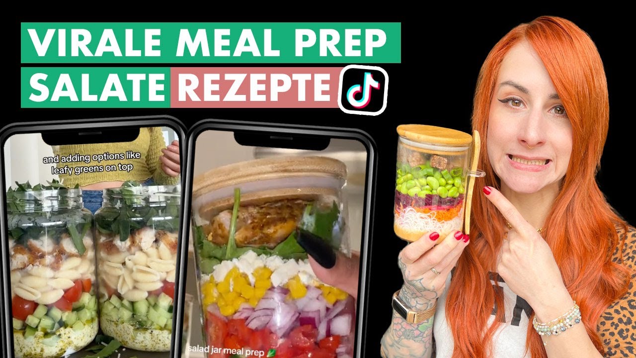 Ich teste virale Meal Prep Salat Rezepte von TikTok