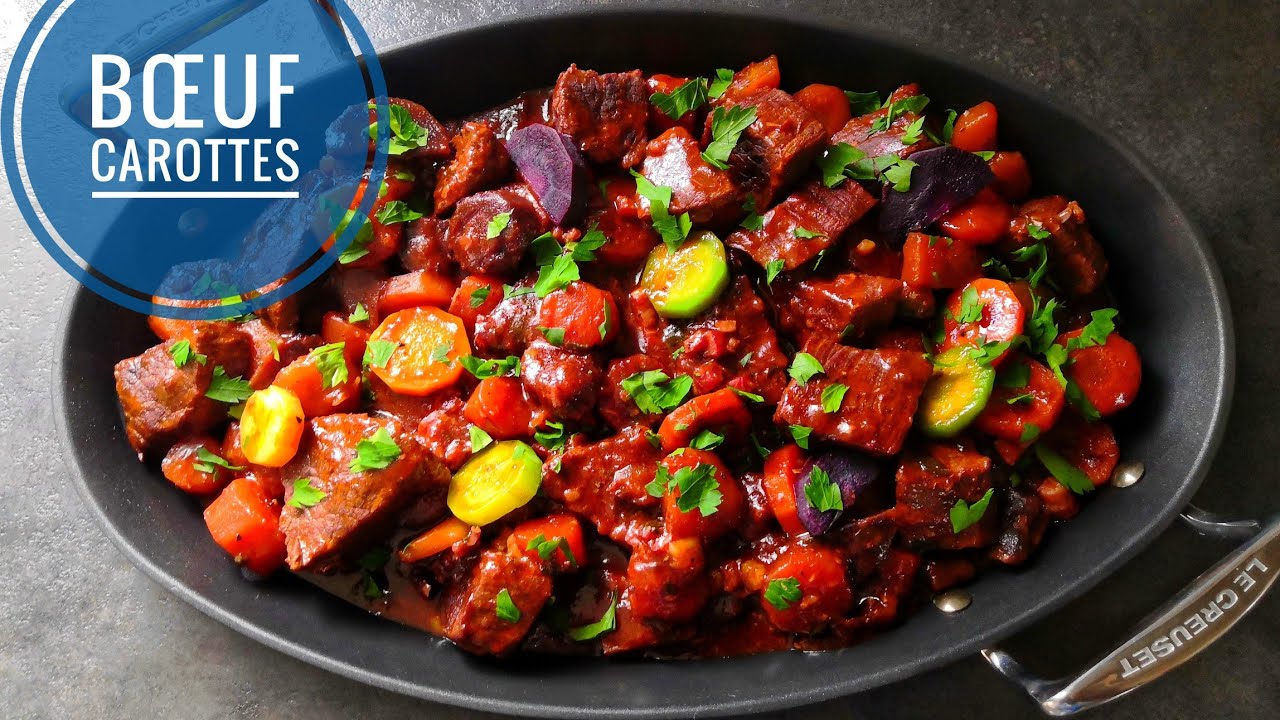 Boeuf braisé aux carottes