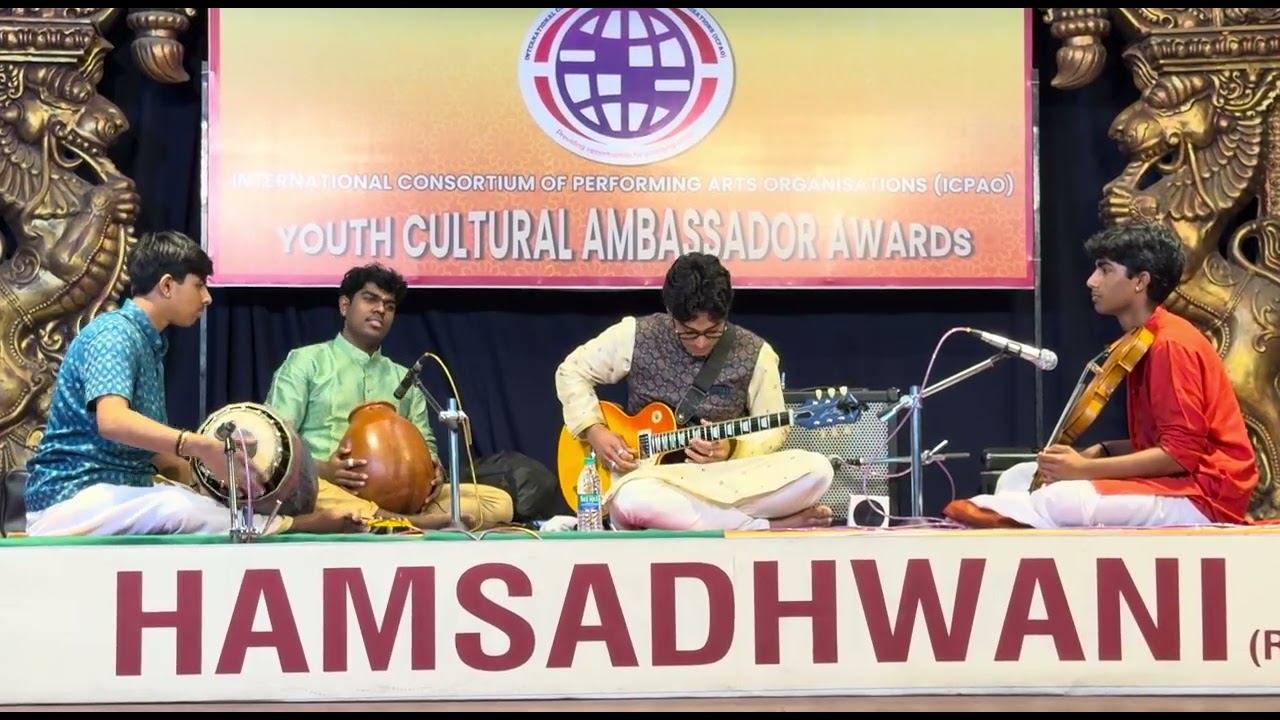 Hamsadwani Chennai Marghazhi - Karthik Subramanian Violin for guitar concert 