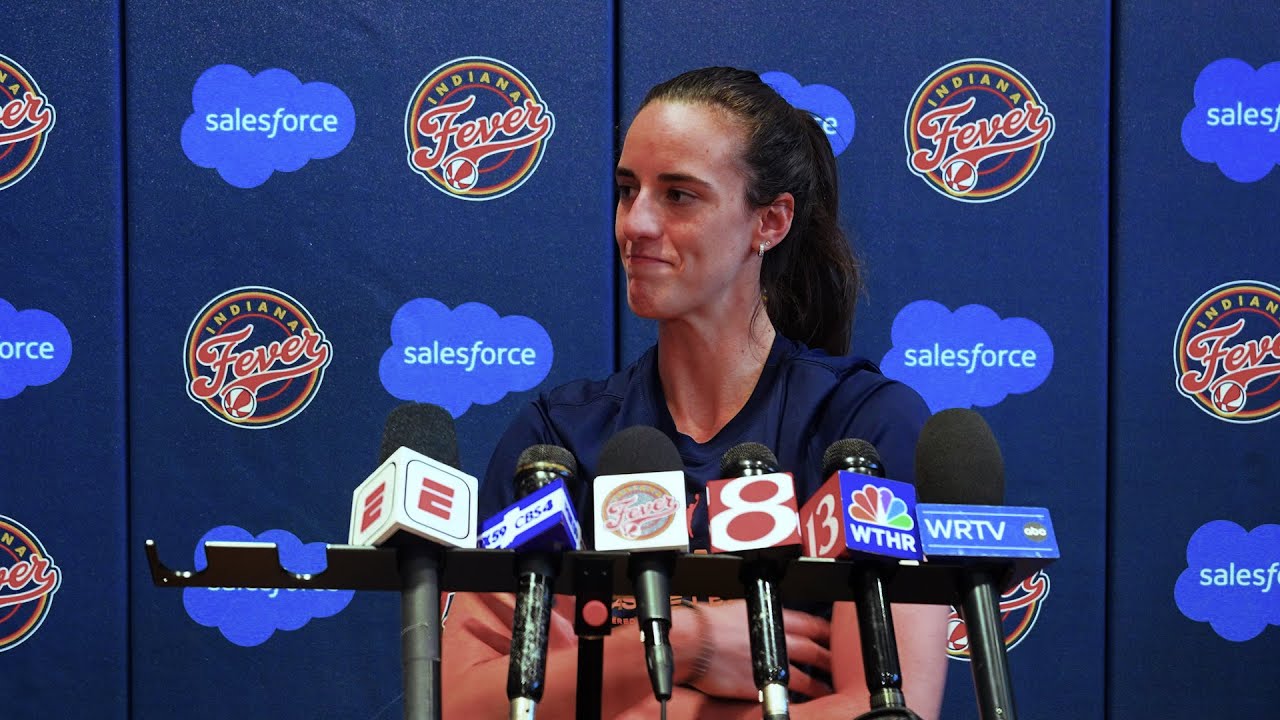Practice Media Availability: Caitlin Clark Gives Status Update