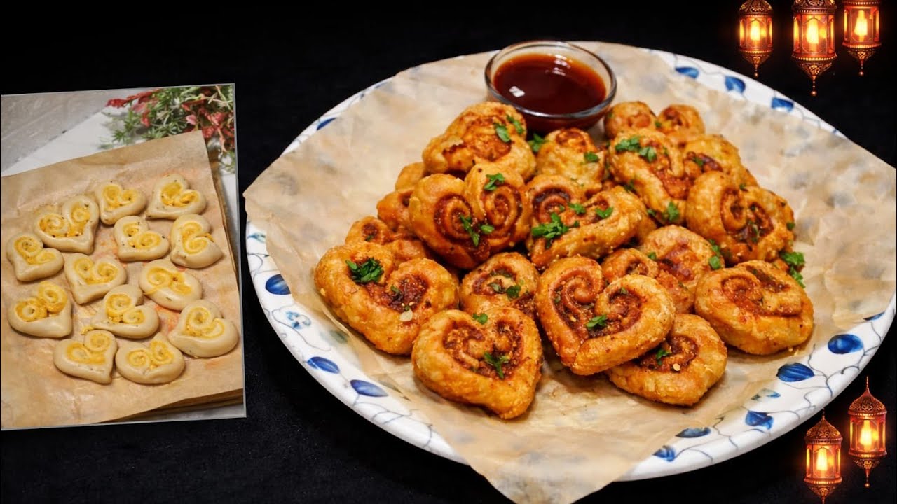 Ramzan special Heart Shape Samosa Recipe/ Crispy  snack 🥨 Little Heart Samosa