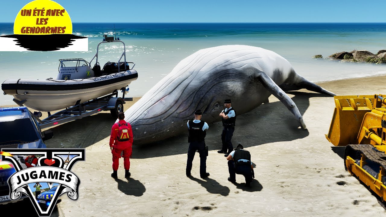 🐋UNE BALEINE S’ÉCHOUE SUR LA PLAGE🐋[GTA 5 LSPDFR]