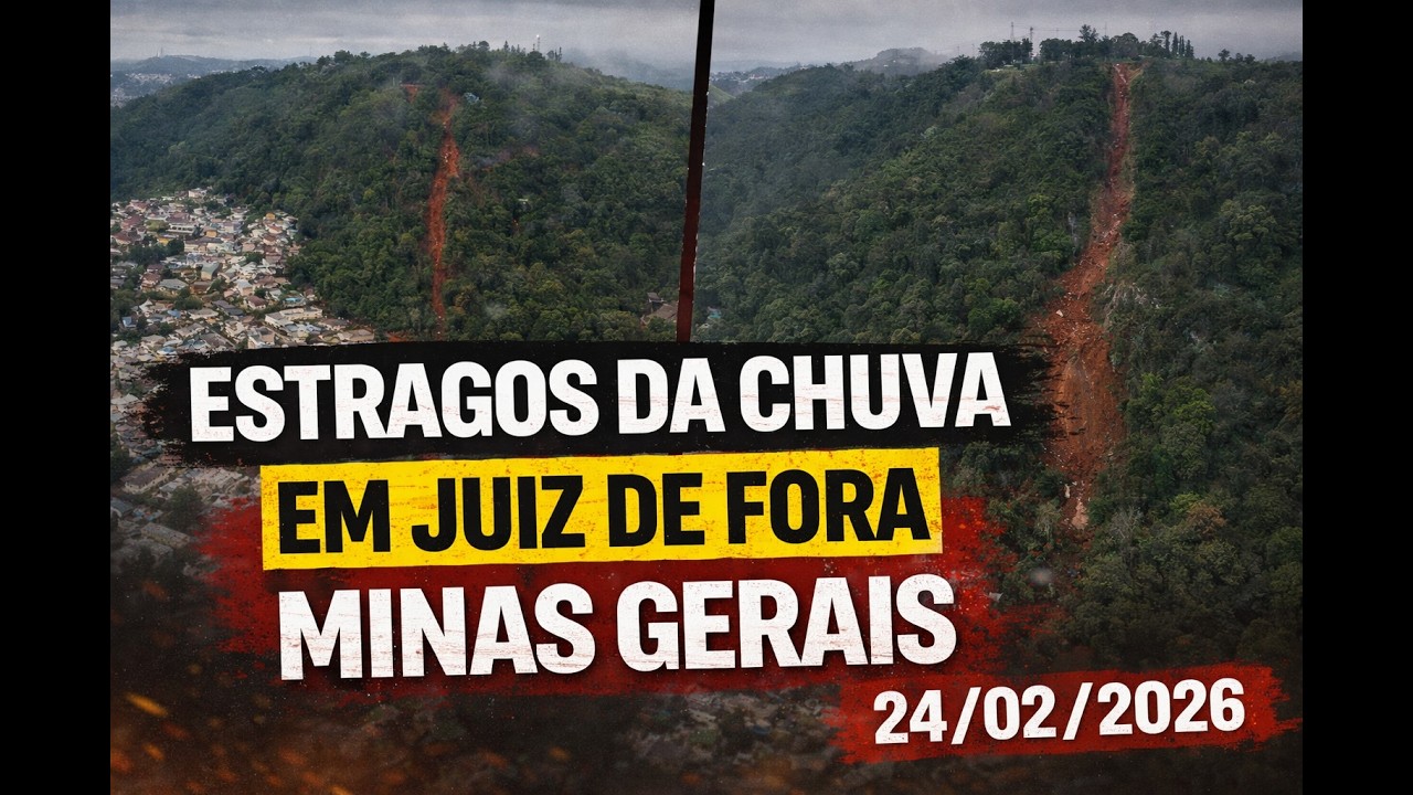 Estragos da Chuva em Juiz de Fora Minas Gerais 24/02/2026
