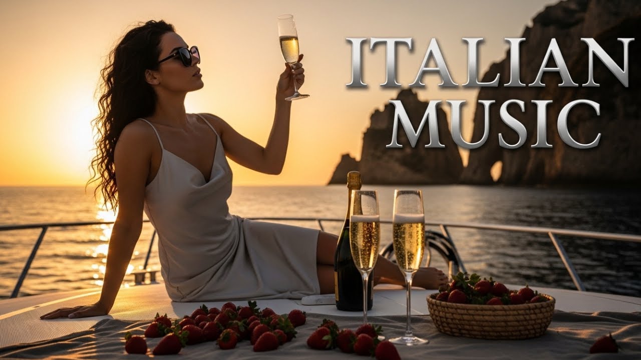 Timeless Italian Coast 🎶 Romantic Mediterranean Music with Cinematic 4K Views