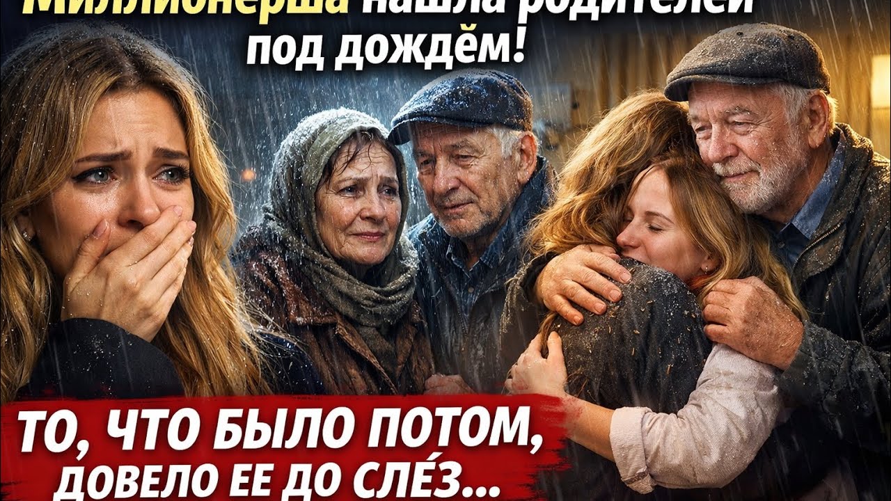 МИЛЛИОНЕРША нашла своих ПОЖИЛЫХ РОДИТЕЛЕЙ под ДОЖДЁМ… То, что произошло потом, довело её до 
