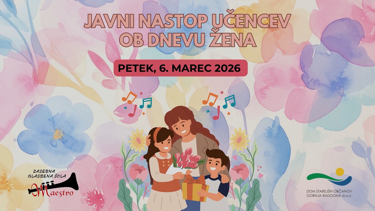 JAVNI NASTOP UČENCEV OB DNEVU ŽENA