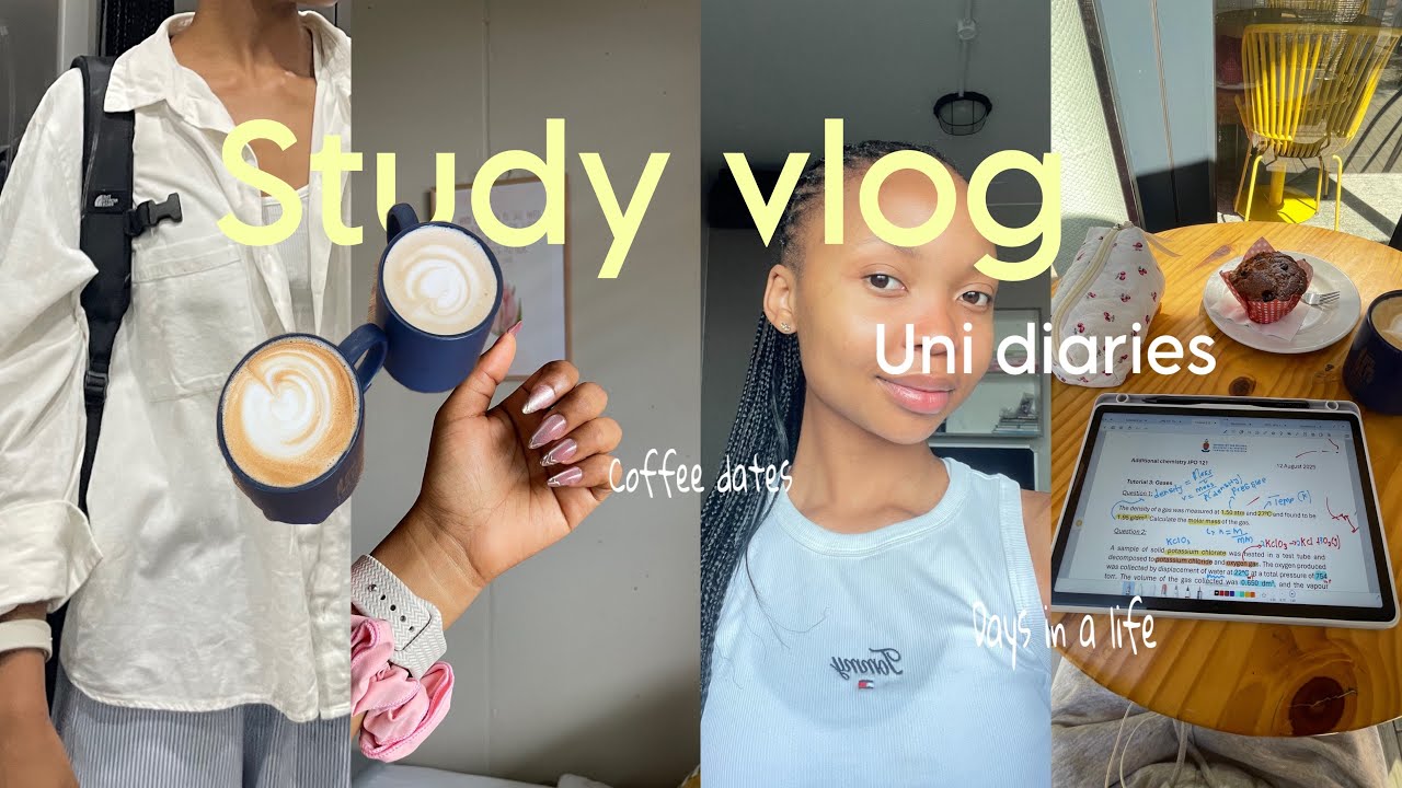 Учебный видеоблог 🎀 | университетские дневники | учёба | Кофейное свидание 🫧 #южнаяафрика #студенты