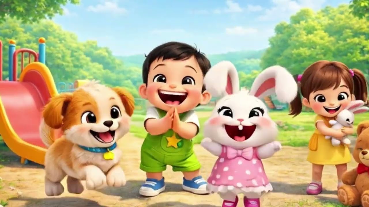 Baby Gonu & Friends Play Together 🛝 | Fun Learning Time 🌈👶