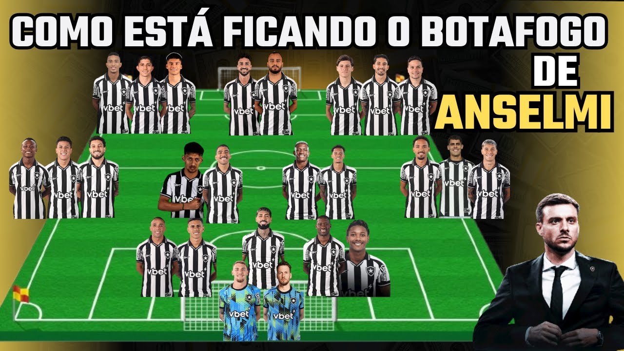 VEJA COMO ANSELMI ESTÁ MONTANDO O BOTAFOGO