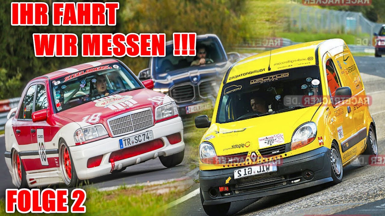 Wir MESSEN ihr FAHRT !!! FOLGE2 . ZEITENMESSEN mit dem MERCEDES dem GOLF 4 und dem RINGKANGOO !!!