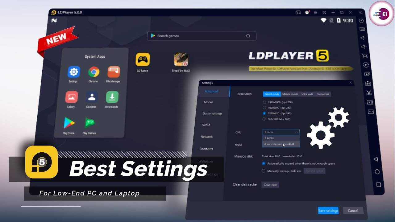 LD Player 5 Best Settings For Low-end PC, Fix LAG and Speed Up Emulator.