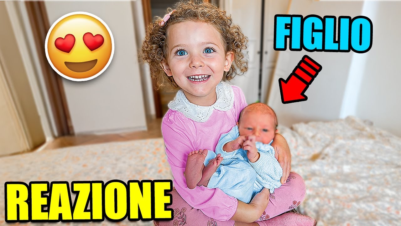LA REAZIONE di MIA FIGLIA a MIO FIGLIO ENEA!! - (si incontrano per la prima volta)