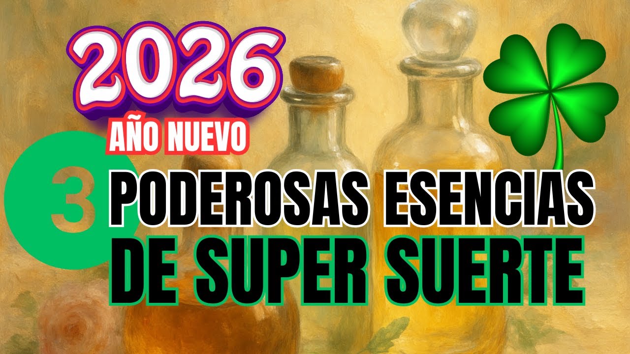 3 esencias PODEROSAS Para LA SUPER SUERTE este 2026 #vannesaom