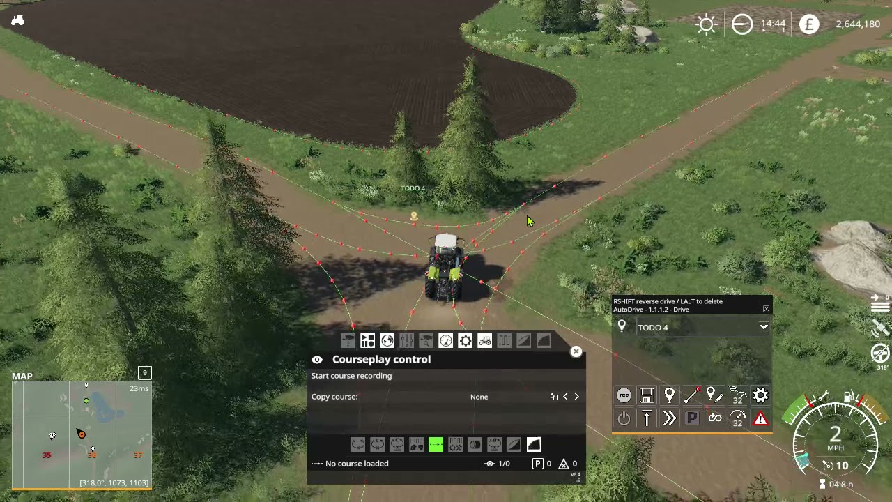 FARMING SIMULATOR  2019 AUTODRIVE - HOW TO DO JUNCTIONS