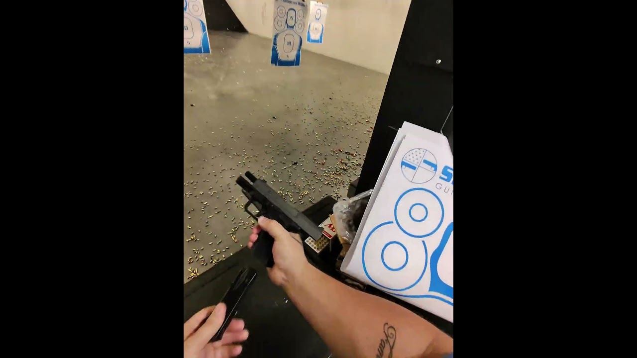 Canik TP9SF Elite at the Range.        #metaglasses #pov #gunrange #caniktp9