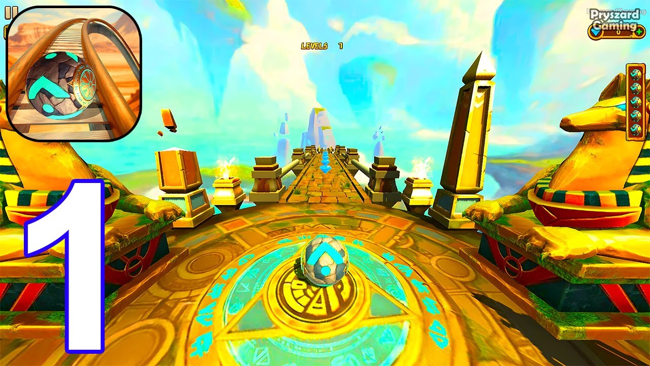 Temple Rolling Balls - Gameplay Walkthrough Part 1 Levels 1-20 Temple Goig Balls (iOS, Android)