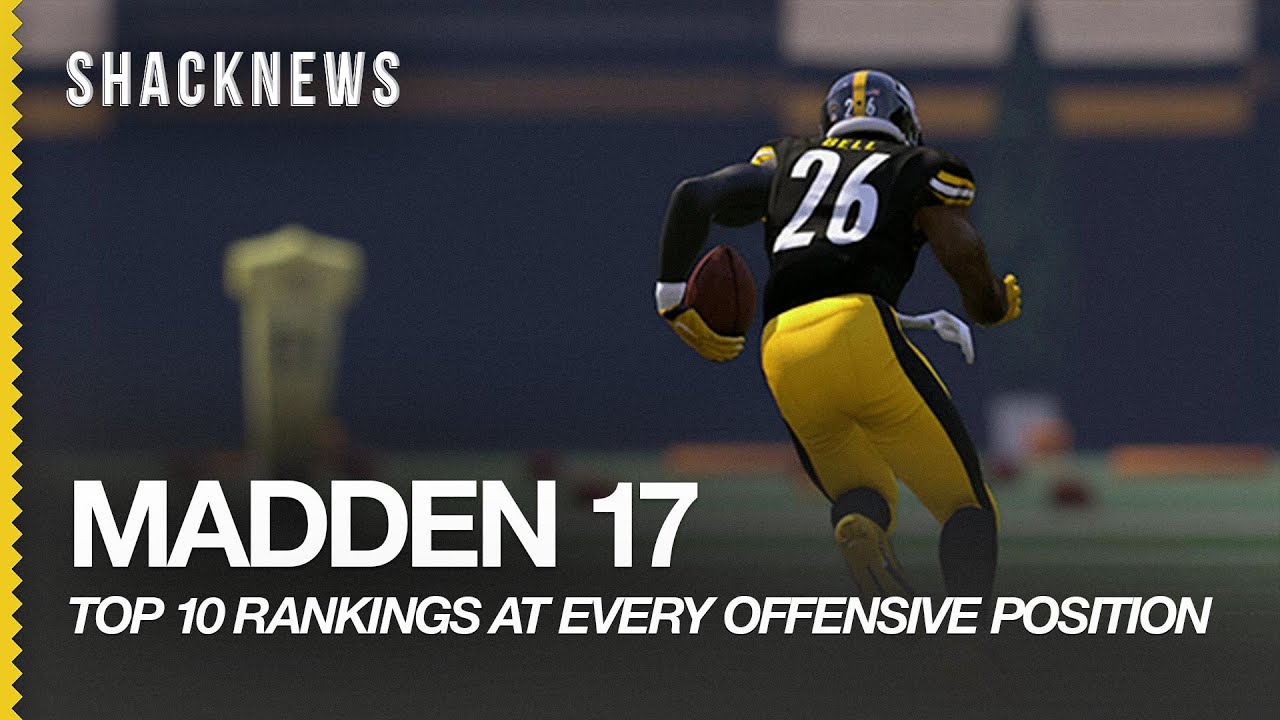 MADDEN 17: Top 10 Rankings At Every Offensive Position