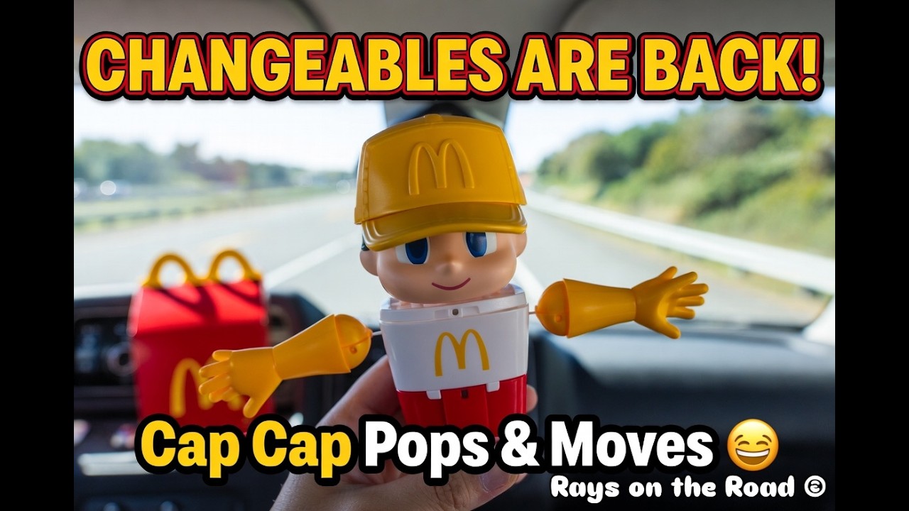 McDonald's CHANGEABLES Retro Toy Unboxing! 1987 Nostalgic Happy Meal Revival! Cap Cap Worker?