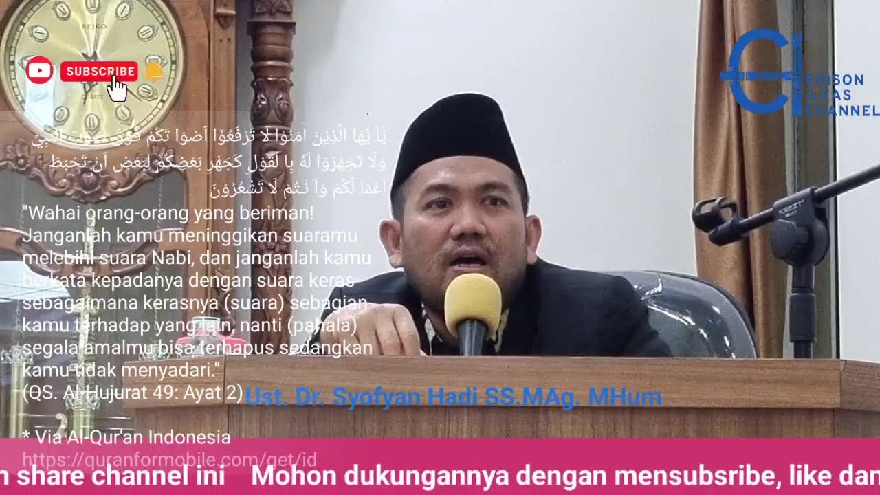 Perbuatan yang menghapus amalan bersama Buya Dr Syofyan Hadi SS MAg MHum