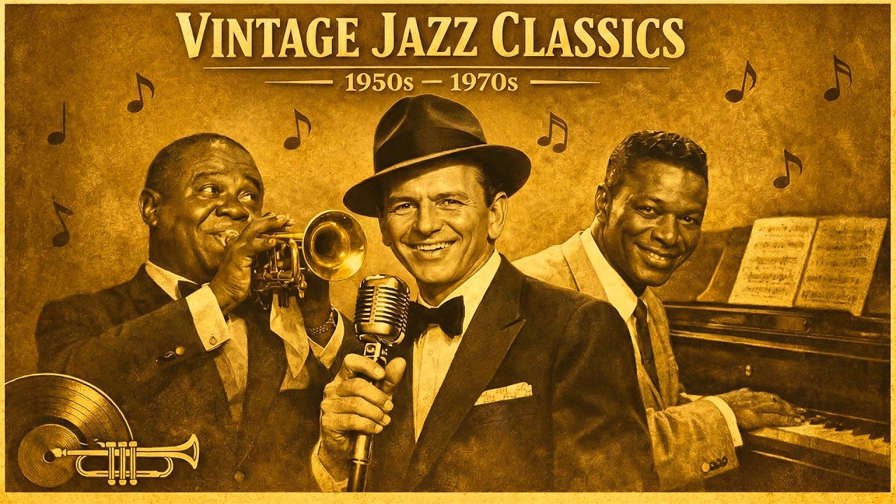 Popular Jazz Songs 1950 – 1970 🎷 Diana Krall, Frank Sinatra, Louis Armstrong 🎺 Smooth Vintage