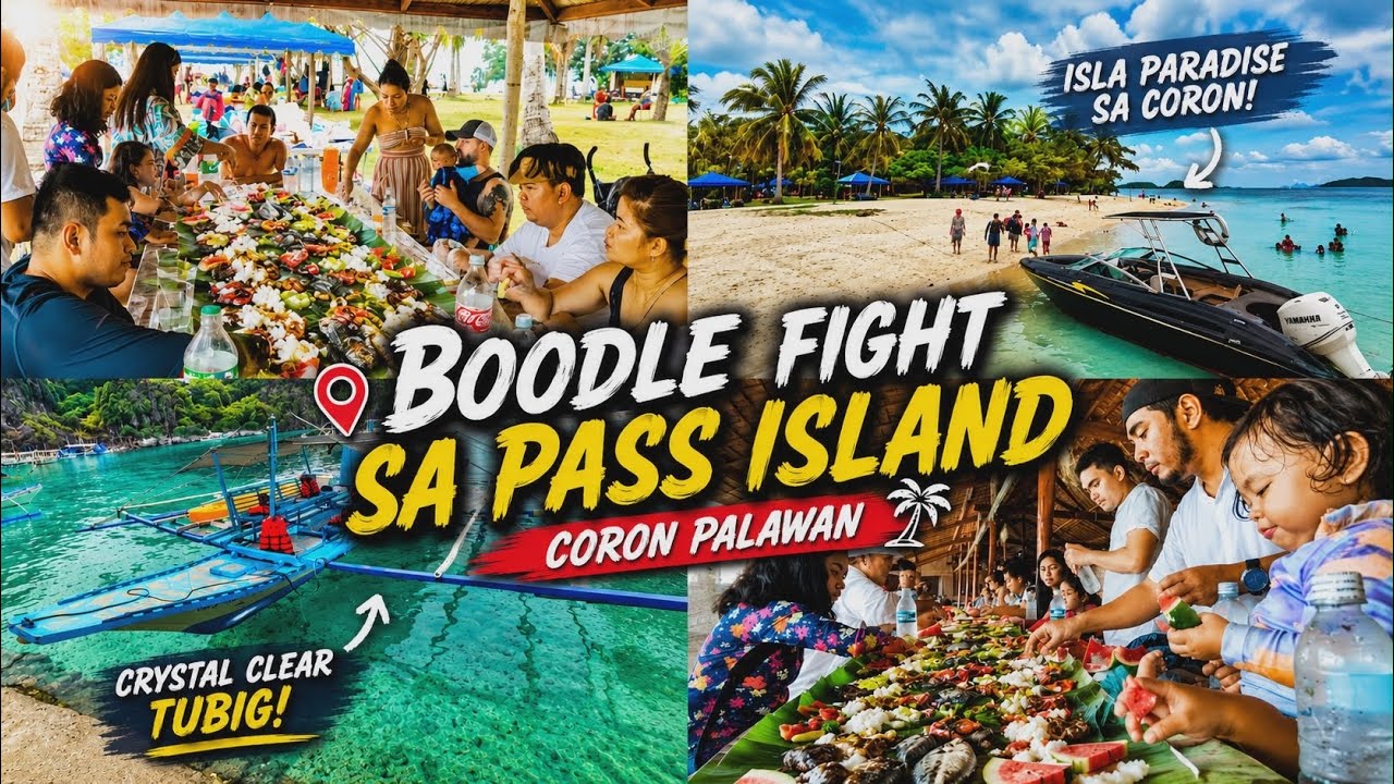 Coron Palawan (2023) | Boodle Fight sa Isla | Pass Island | Philippines | Uncle Jem TV