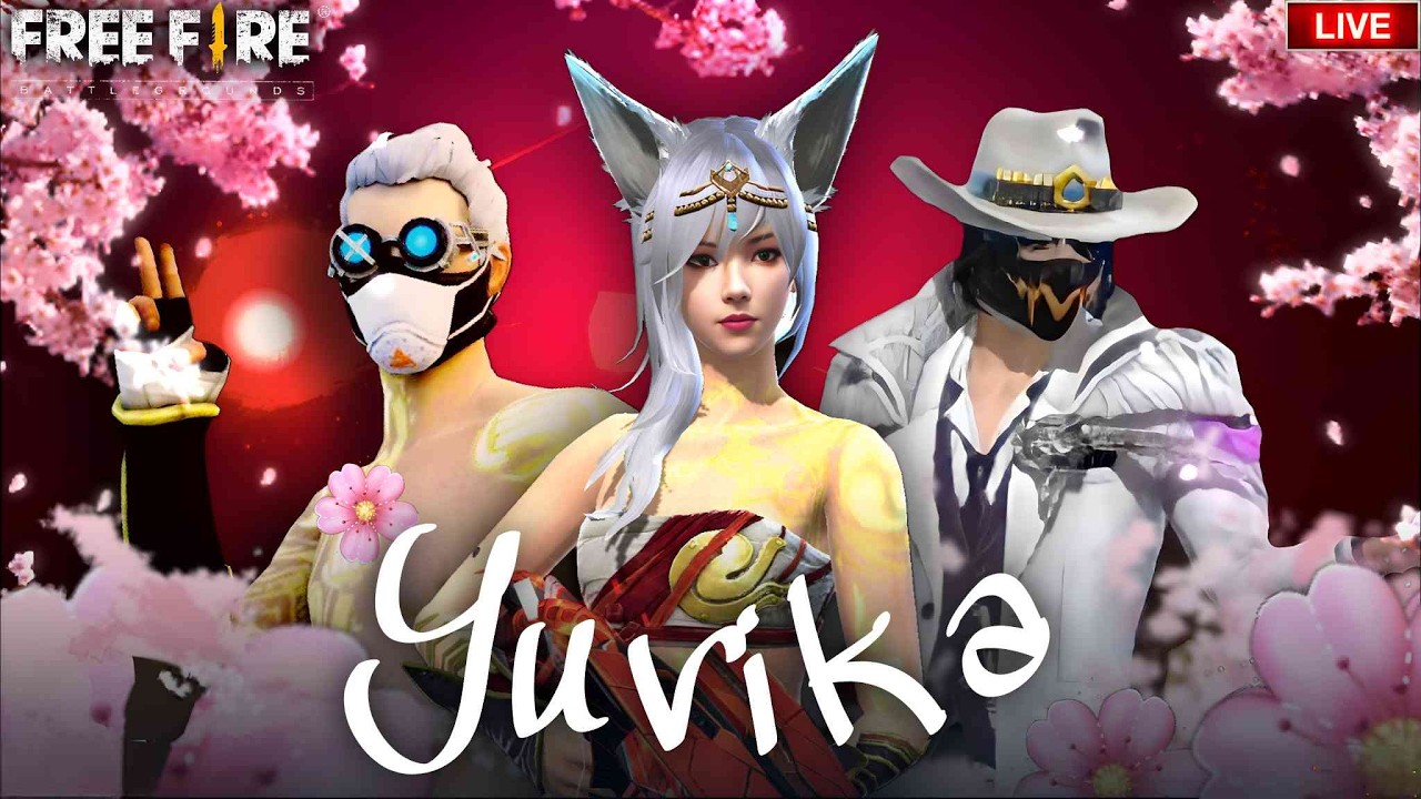 🔴 Free Fire Live Guild Test 🔥 1vs4 Hardest Fight ☠️ | Road to 60K Subscriber ! 🔥 #fflive #girllive