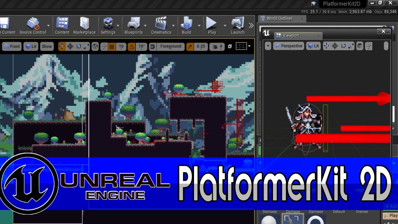 Free* 2D Platformer Kit For Unreal Engine