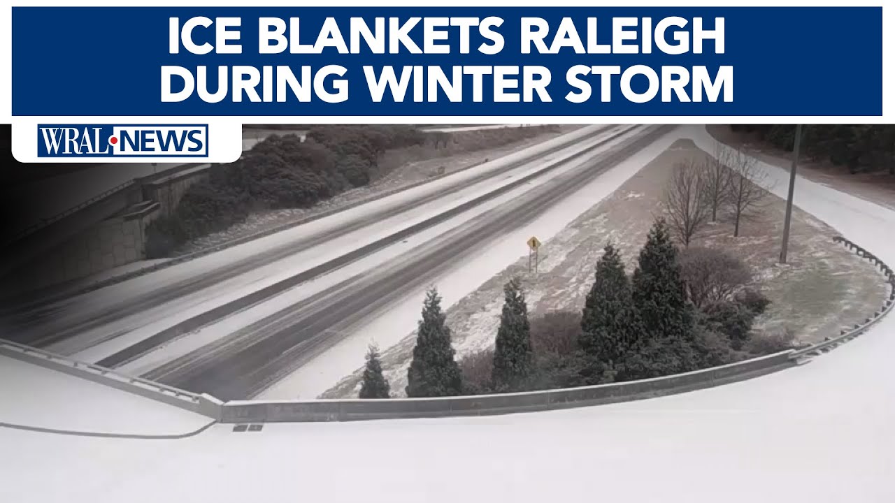 Ice blankets Raleigh during winter storm