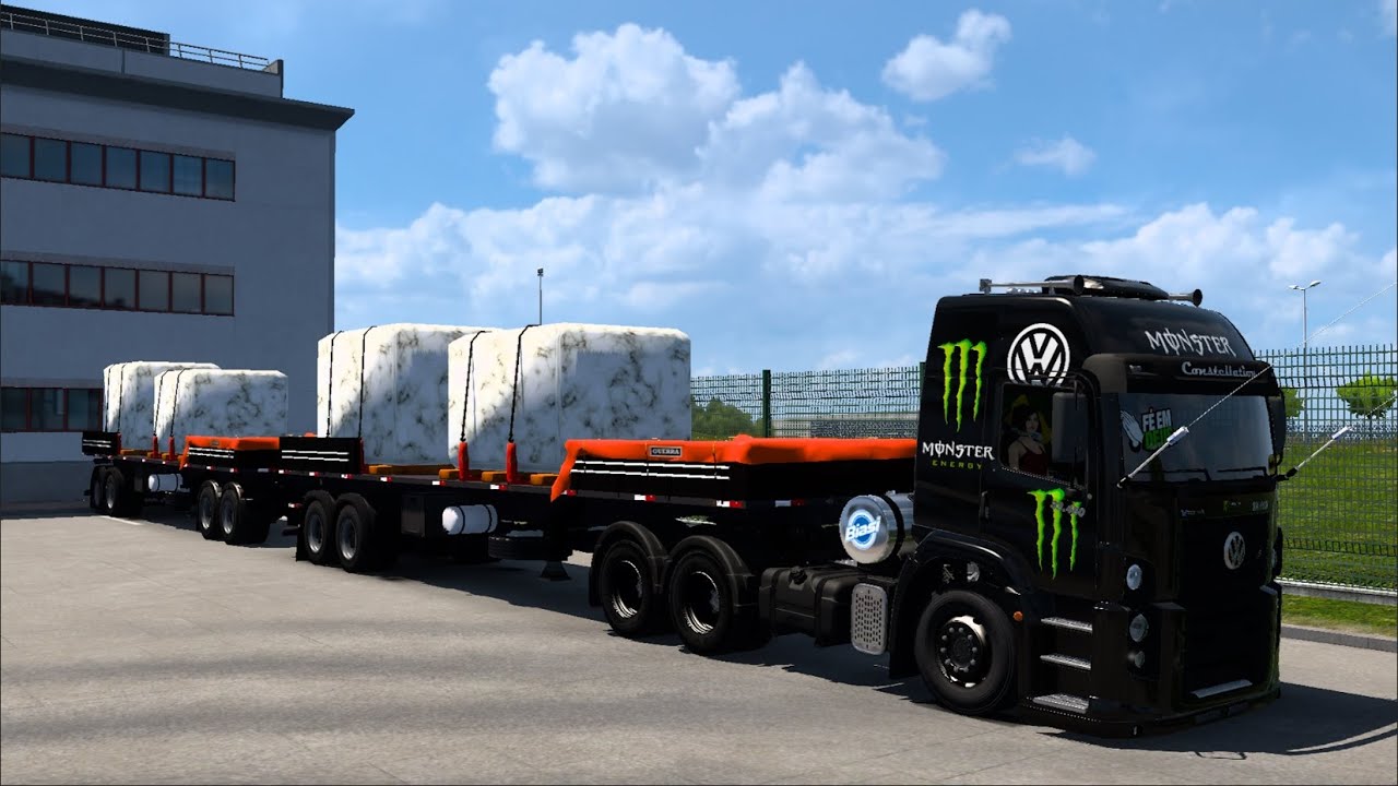 COMBOIO MÁRMORE PESADO – PERU 🇵🇪 💨🚛 - ETS 2 1.58 - MAPA EAA - SERVIDOR UNIAO BR