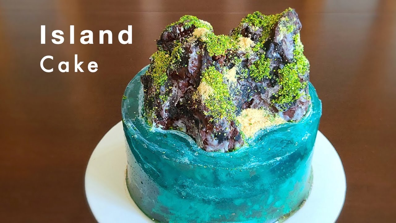 ISLAND CAKE TUTORIAL || OCEAN CAKE || JELLY CAKE || CAKE TRENDS 2020 || JELLO CAKE || OCEAN JELLY