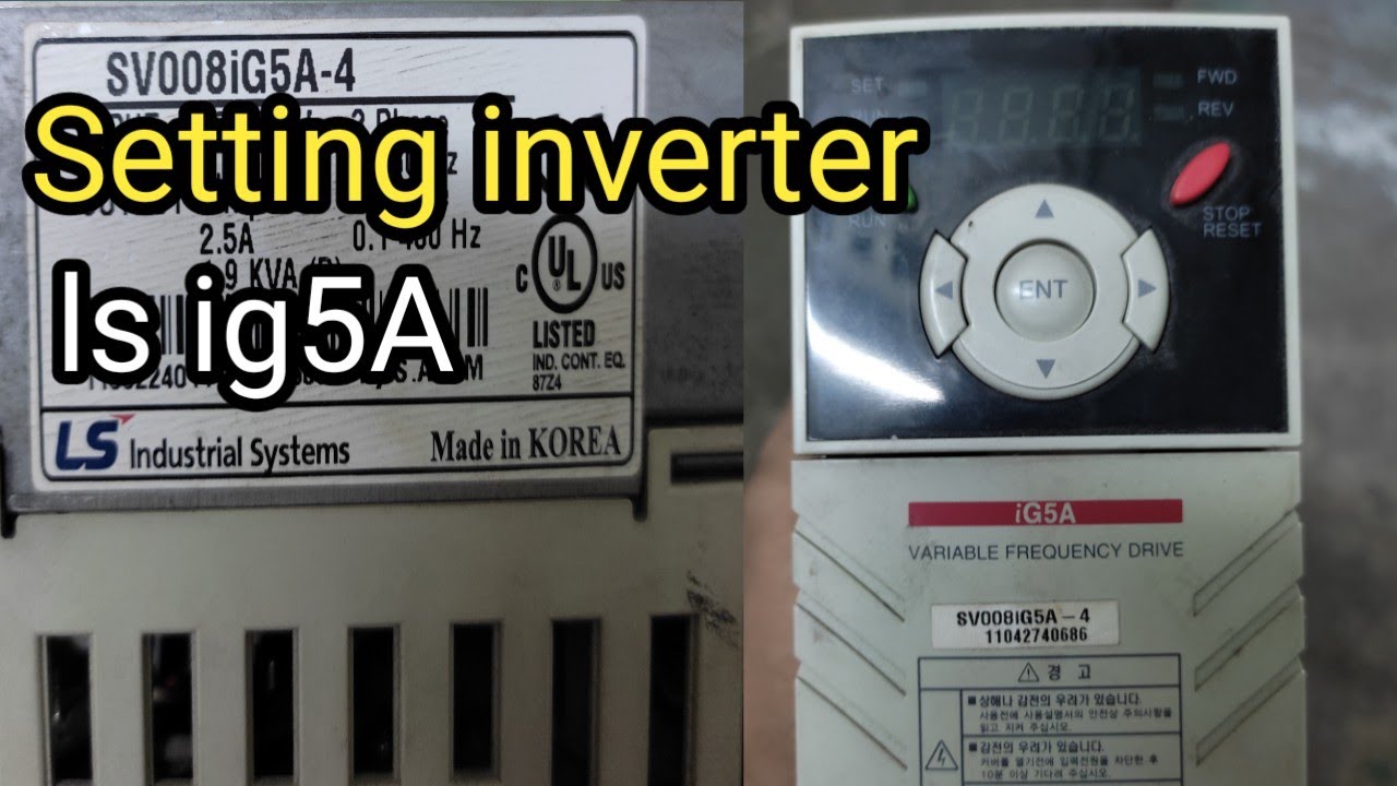 Cara Setting inverter Ls iG5A