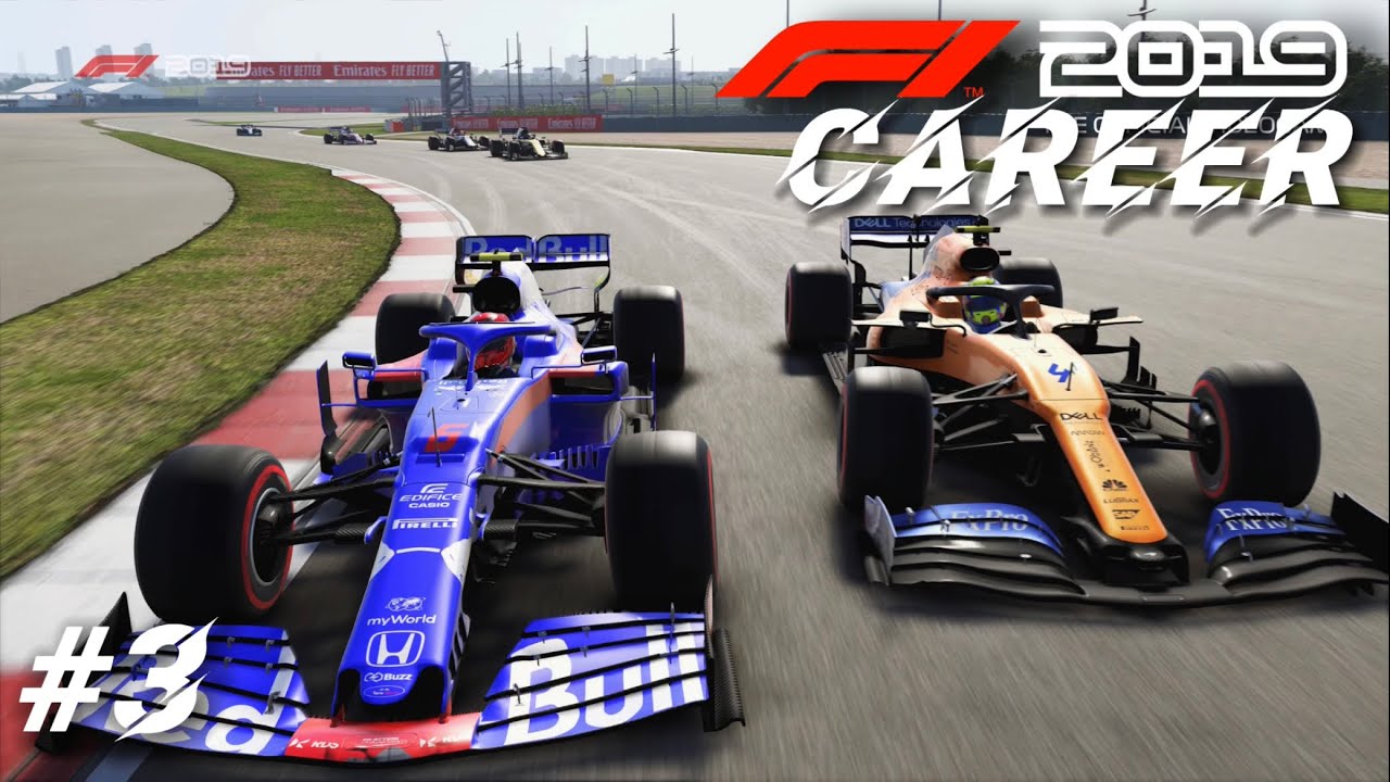 F1 2019 Career Mode Part 3: 3 GOING INTO 1 CORNER! DRAGGING THIS CAR INTO THE POINTS!