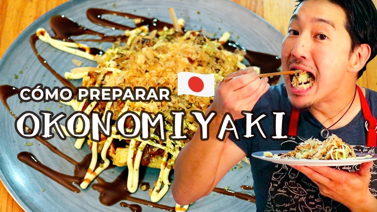 C&oacute;mo hacer OKONOMIYAKI con Ingredientes F&aacute;ciles - Pizza Japonesa