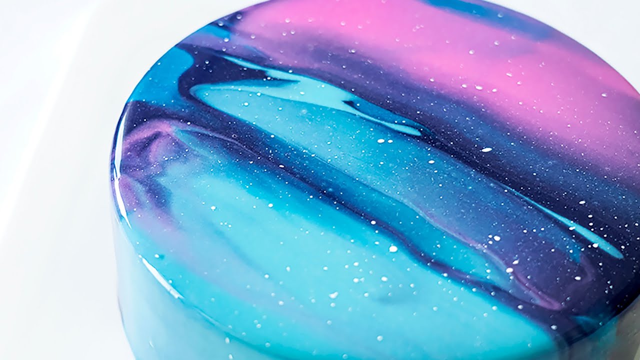 我把日月星辰都给你 一定要美哭 【星空镜面蛋糕】How to make amazing Galaxy Mirror Cake | Q BAKE