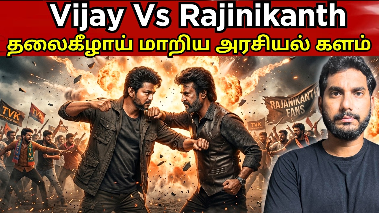வாயை விட்ட #tvk  இறங்கி அடிக்கும் #rajinikanth  தலைகீழாய் மாறிய தமிழ்நாடு அரசியல் களம்| #vijay