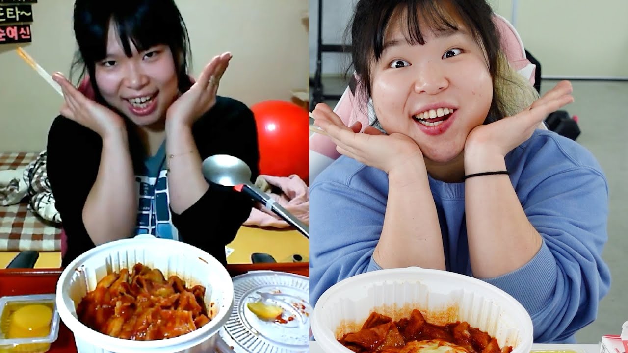 [왕쥬] 350만 엽떡 먹방 vs 2021 엽떡 먹방 미러전🔥!!｜왕쥬 먹방으로 엽떡 알게되신 분들 손..✋..