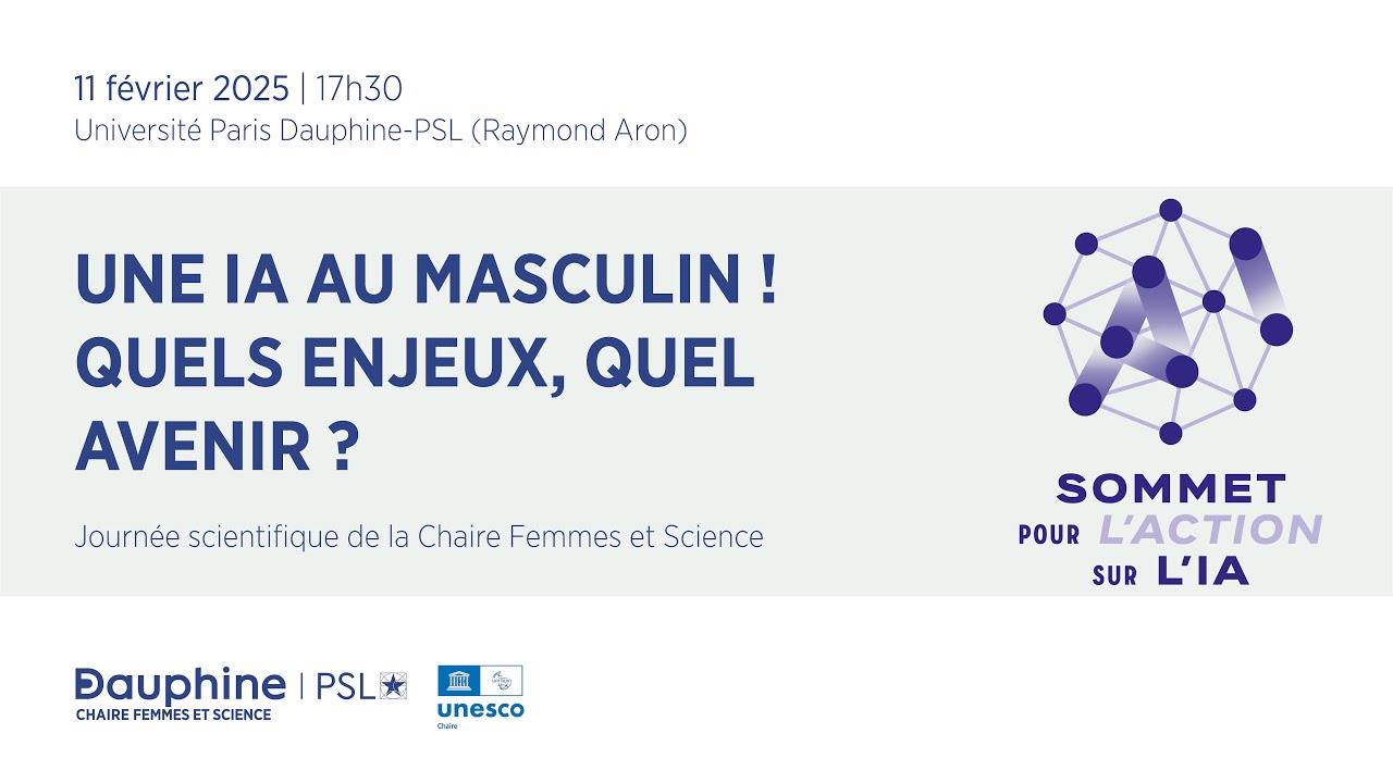 Table ronde : Une IA au masculin !  Quels enjeux, quel avenir ?