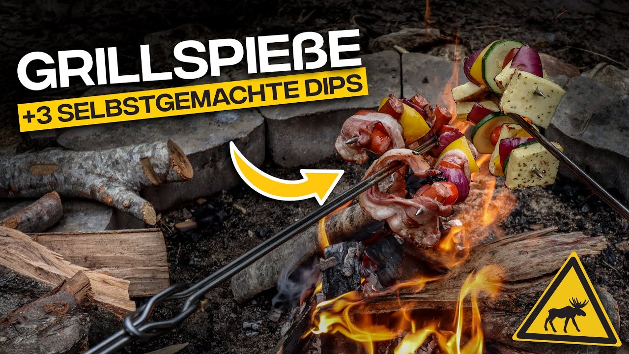 Grillspieße + 3 Dips selber machen für Lagerfeuer und Grills | Outdoor Kitchen